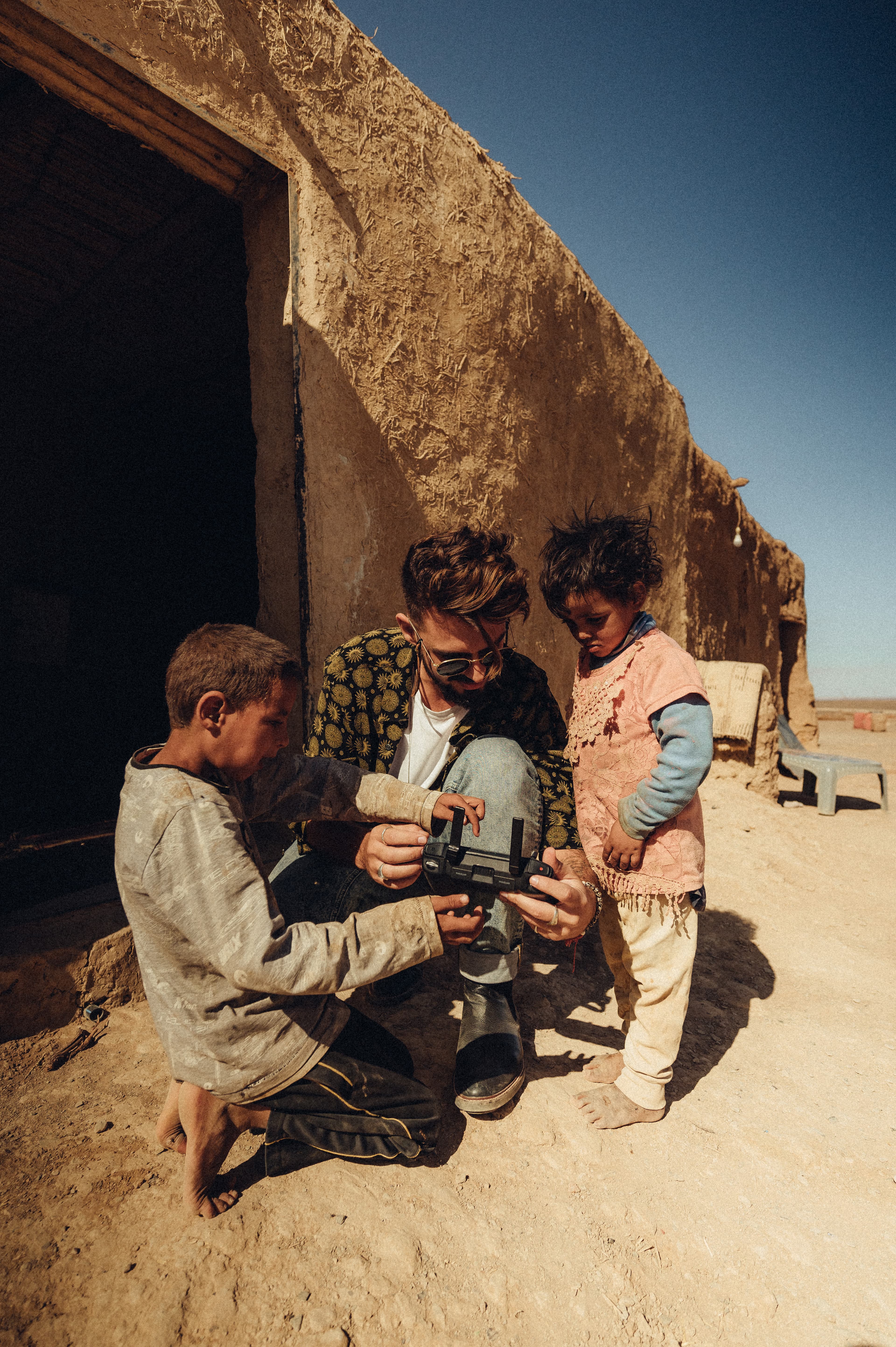 Berber camp in the Sahara